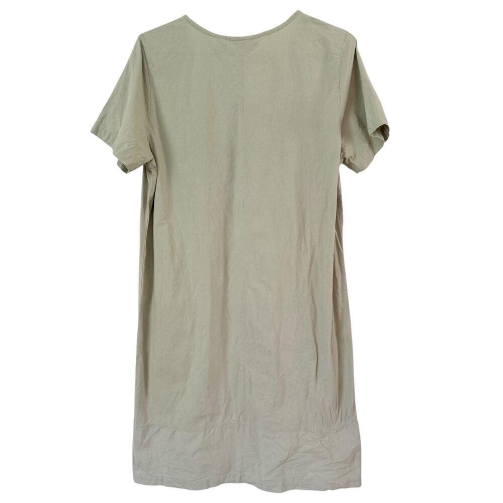 Jane Ashley Vintage 90s Safari Jumper Dress Size Large Light Green - Picture 2 of 6